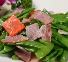 Snow Peas with Preserved Pork