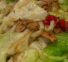 Fried Pork Crumbs with Napa Cabbage