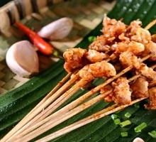 Mini Chicken Gizzard Skewers