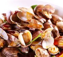 Stir-fried Clams with Scallion and Ginger