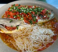 Xiangxi Chopped Chili Fish Head with Rice Noodles