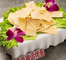 Oil-soaked tofu skin