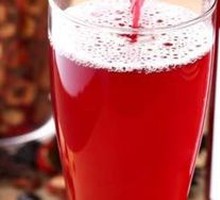 Homemade Plum Syrup Drink