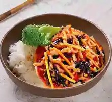 Fish-Flavored Shredded Pork Rice Bowl