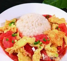 Tomato and Egg Rice Bowl