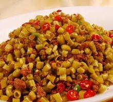 Minced Pork with Sour Beans Rice