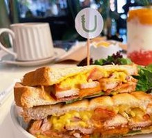 Salted Egg Yolk BLT Sandwich