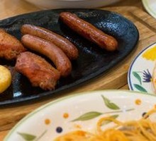 Spicy Grilled Sausage with Hash Browns