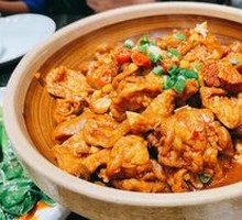 Braised Pork Belly with Fried Tofu Pockets