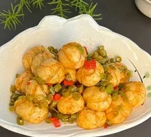 Sour Pickled Beans with Glutinous Rice Balls