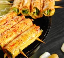 Grilled Bean Rolls