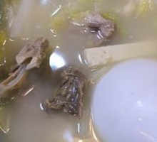 Chinese Cabbage Duck Bone Tofu Soup
