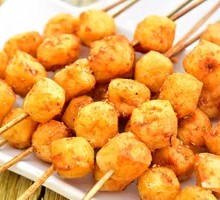 Spicy Braised Tofu Skewers