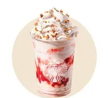 Strawberry Cheese Burst Bubbles Star Ice Drink (Large)