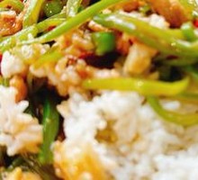 Lentil and Shredded Pork Rice Bowl