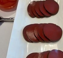 Duck Blood with Blood Sausage