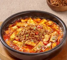 Stone Plate Meat Sauce Tofu