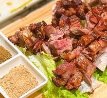Tandoor-roasted lamb leg