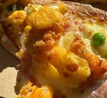 Golden Yolk Chicken Pizza
