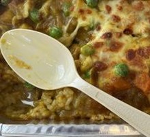 Cheesy Curry Beef Rice