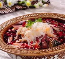 Spicy Dan Dan Noodles with Blood Sausage