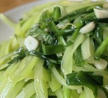 Leek and Lettuce Strips