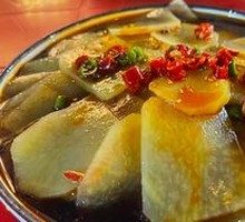 Spicy Potato Slices in Sauce