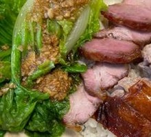 Roast Duck and BBQ Pork Platter Rice