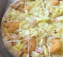 Sweet Pineapple Shrimp Pizza