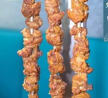 Grilled Pork with Large Skewers