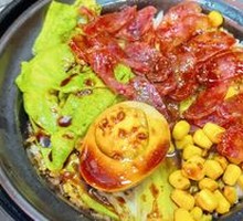 Cured Sausage and Egg Rice Noodle Roll