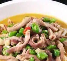 Stewed Pig's Tripe with Green Pepper