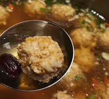 手工柴猪肉丸汤