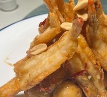 Pear-Encrusted Almond Shrimp