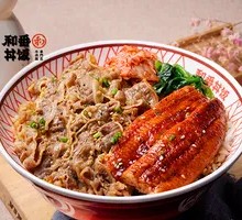 Grilled Eel and Beef Rice Platter