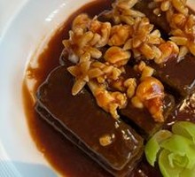 Black Tofu with Abalone Sauce