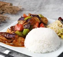 Braised Eggplant Rice