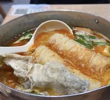Spicy Sour Soul Noodle Soup with Fried Sauce