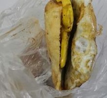 Scallion pancake with fried egg