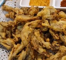 Crispy Fried Enoki Mushrooms