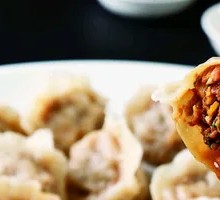 Pork and scallion dumplings