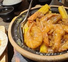 Salted Egg Yolk Baked Shrimp