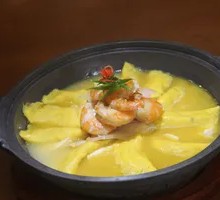 Braised Tofu with Egg Dumplings and Pork
