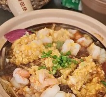 Steamed Garlic Shrimp with Vermicelli in Clay Pot