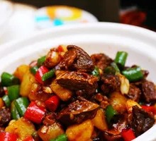 Home-style Potato and Preserved Meat Rice