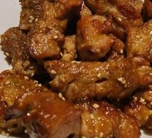 Grilled Pork with Large Skewers