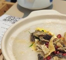 Crispy Fish Skin Boat Rice Porridge