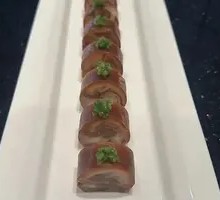 Boneless Pork Hand Roll with Charred Pepper Sauce