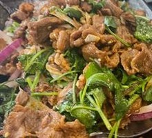 Grilled Meat on Iron Skillet