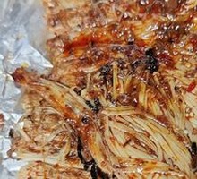Grilled Enoki Mushrooms